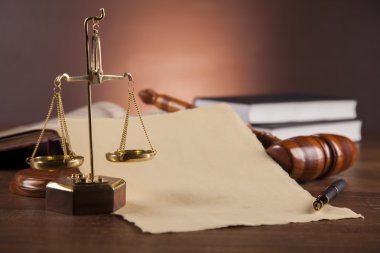 bir hukuk firmasında ahşap Danışma