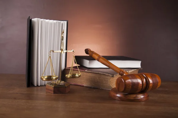 Law and justice concept, gavel — Stock Photo, Image