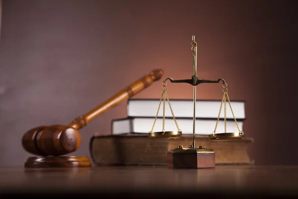 Law and justice concept, gavel — Stock Photo, Image