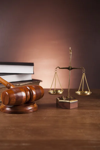 Wooden desk in a law firm — Stock Photo, Image