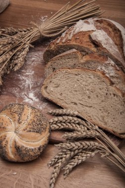 somun ekmek, ekmek ve vegetalbes