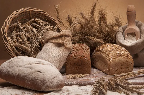 Mains de pain, thème champêtre — Photo