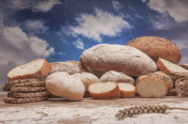 Traditional bread and rolls — Stock Photo, Image