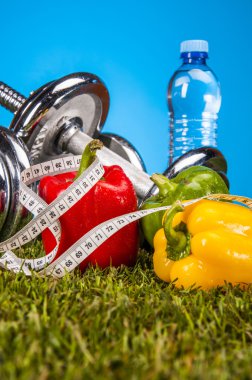 Sağlık ve fitness kompozisyon