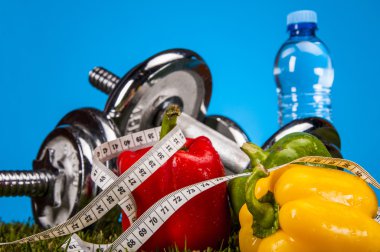 Sağlık ve fitness kompozisyon