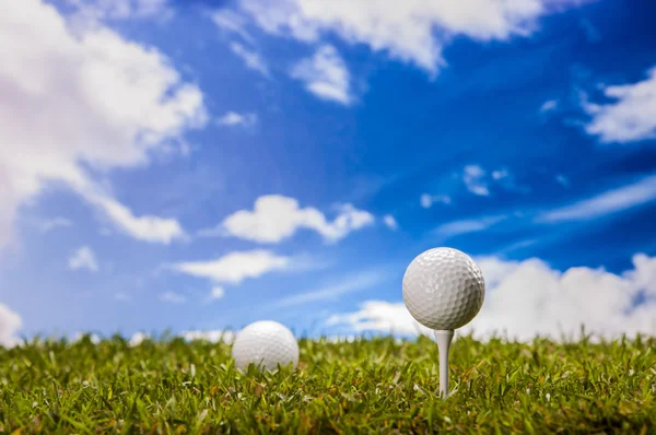 Cosas de golf con equipo deportivo — Foto de Stock