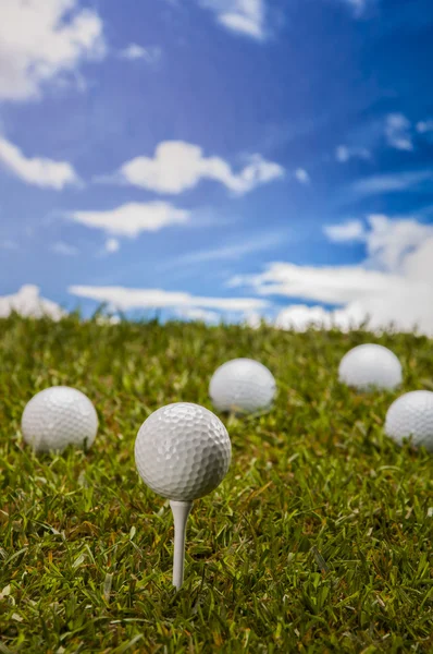 Golf stuff with sports equipment — Stock Photo, Image