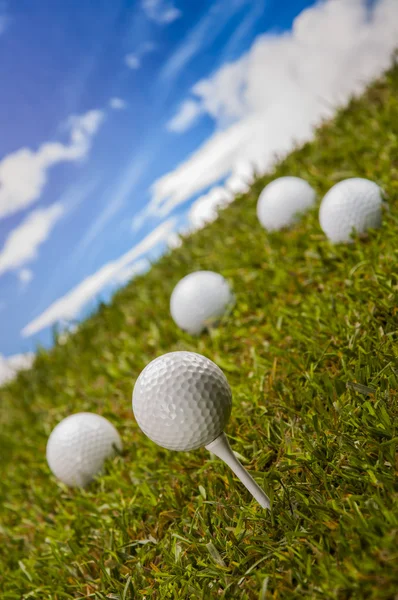Cosas de golf con equipo deportivo —  Fotos de Stock