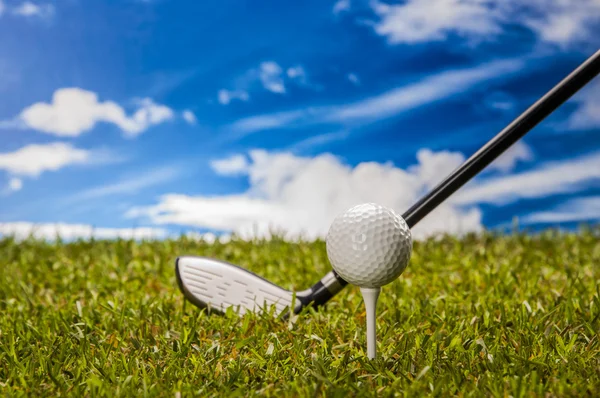 Golfthema met levendige heldere kleuren — Stockfoto