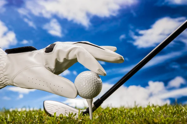 Tema Golf con vivos colores brillantes — Foto de Stock