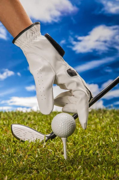 Golf téma, élénk, világos színek — Stock Fotó