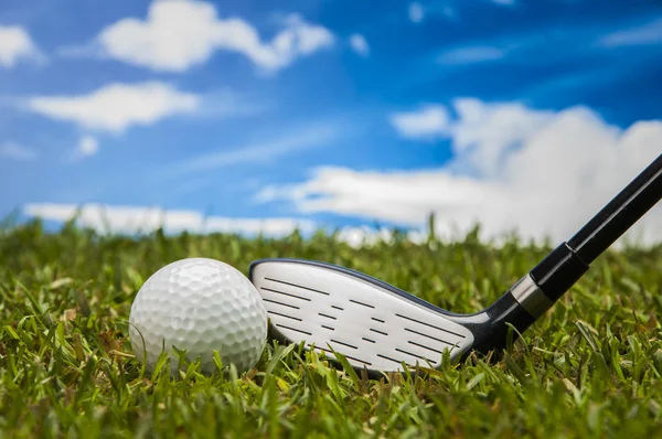 Golf theme with vivid colors — Stockfoto