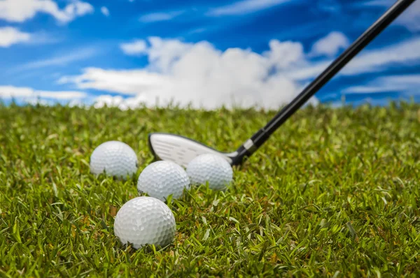 Golf theme with vivid colors — Stock Photo, Image