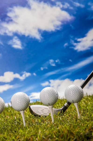 Cosas de golf profesional con hierba — Foto de Stock