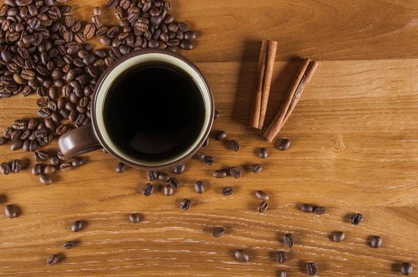 Koffie concept met landelijke café set — Stockfoto