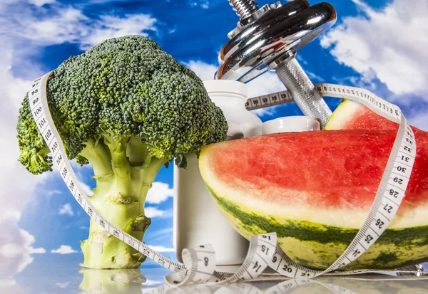 Fruit, groenten, gezonde voeding — Stockfoto