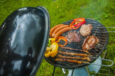 ızgara yemekler için kompozisyon