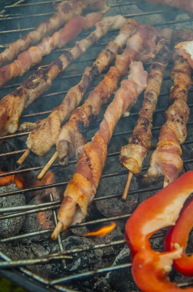 Våren grillning tema, levande färger — Stockfoto