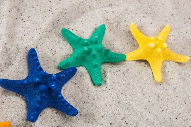 Yaz, mavi gökyüzü arka plan kompozisyonu