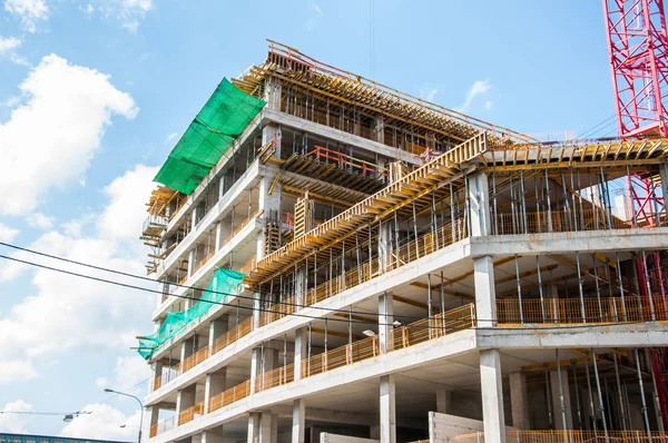 Construção de betão, canteiro de obras — Fotografia de Stock