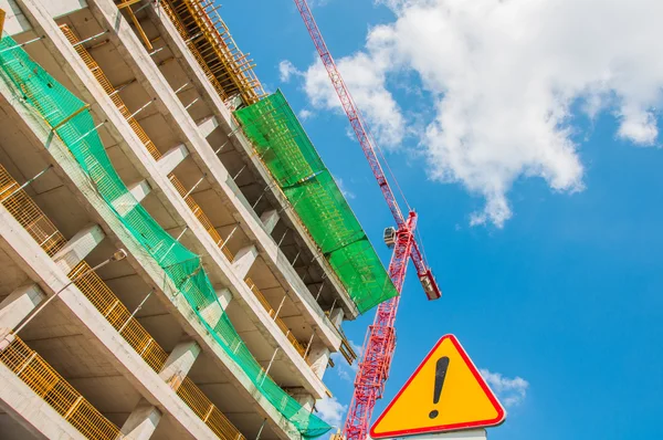 Construção de edifícios de betão — Fotografia de Stock