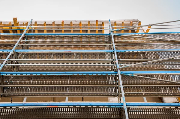 Canteiro de obras com construção de betão — Fotografia de Stock