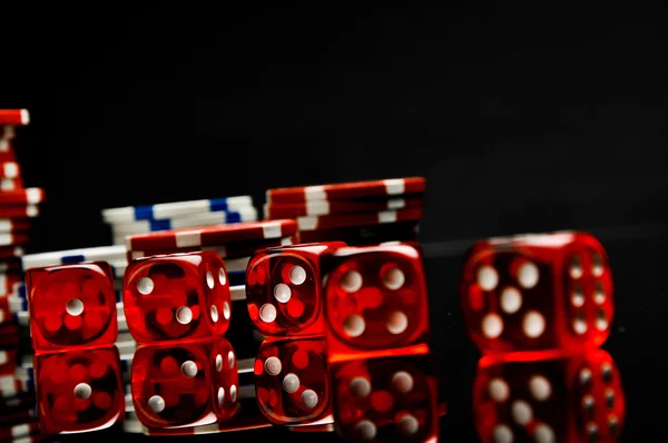 Black theme, casino, gambling — Stock Photo, Image