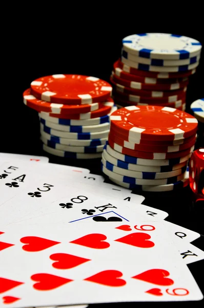 Dark theme of gambling games — Stock Photo, Image