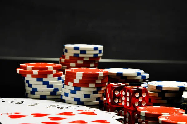 Dark theme of gambling games — Stock Photo, Image