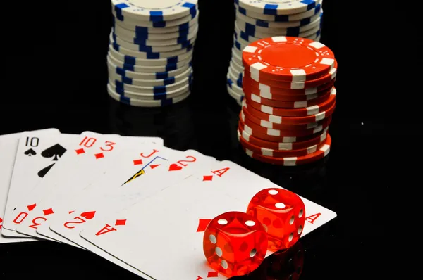 Casino, roulette, gambling games — Stock Photo, Image