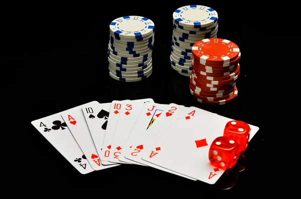 Casino, roulette, gambling games — Stock Photo, Image