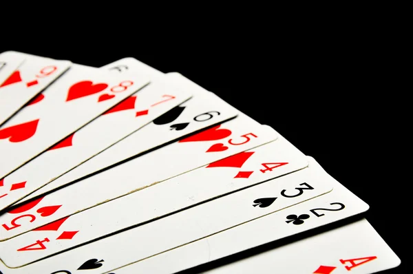 Elegant casino theme with dark background — Stock Photo, Image