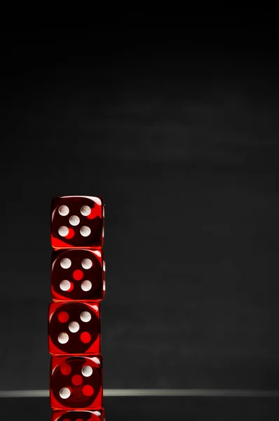 Casino tema com fundo escuro — Fotografia de Stock