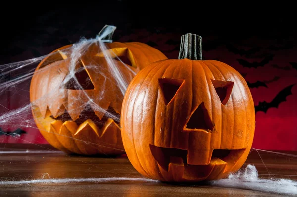 Tema Halloween de las calabazas — Foto de Stock