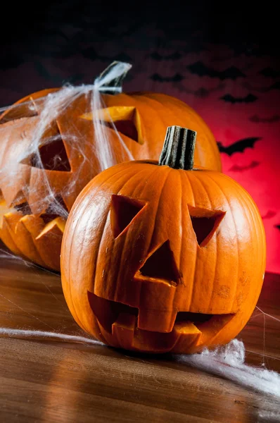 Tema Halloween di zucche — Foto Stock