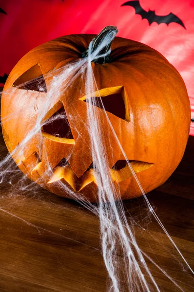 Halloween thema van pompoenen — Stockfoto