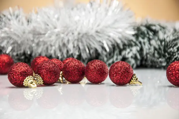 Christmas theme with Christmas decorations — Stock Photo, Image