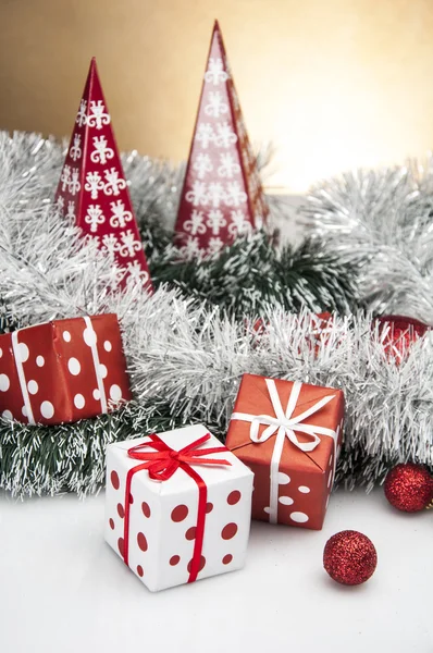 Christmas theme, light background — Stockfoto