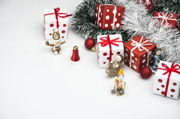 Christmas theme, light background — Stok fotoğraf