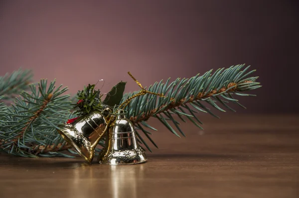 Colorful Christmas decorations with magic atmosphere — Stock Photo, Image