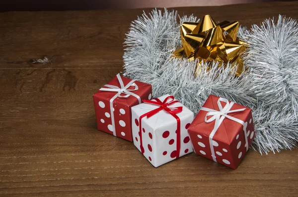 Рождественские вещи, зимние украшения — стоковое фото