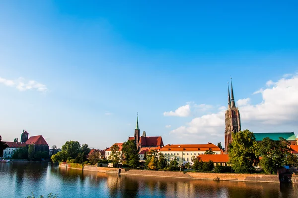 Casco antiguo en la ciudad de Wroclaw — Foto de Stock