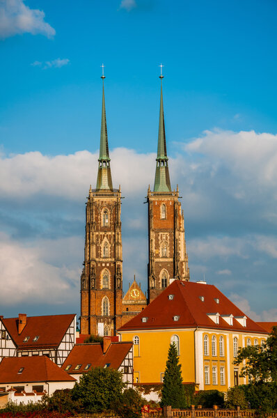 Autumn in the city of Wroclaw