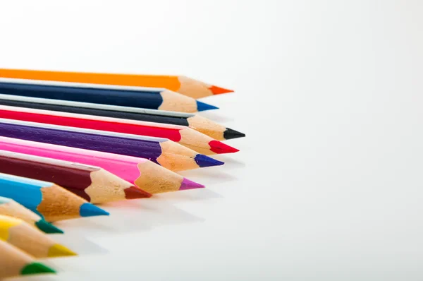 Multicolor wooden pencils — Stock Photo, Image