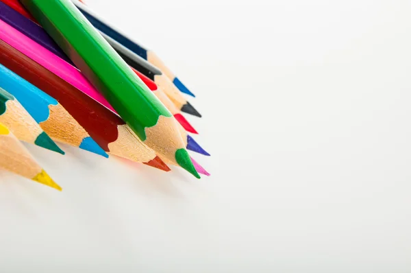 Vivid concept with wooden pencils — Stock Photo, Image