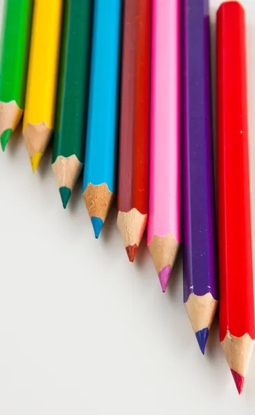 Vivid concept with wooden pencils — Stock Photo, Image