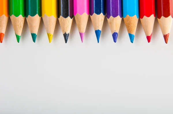 Bright composition of color pencils — Stock Photo, Image