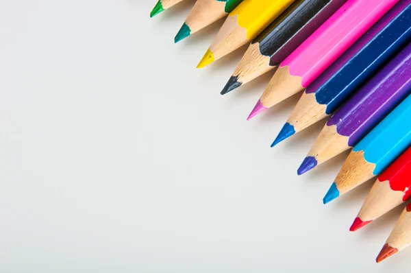 Bright composition of color pencils — Stock Photo, Image