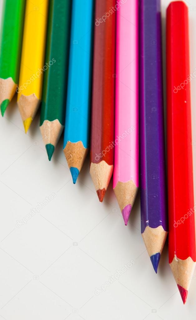 Vivid concept with wooden pencils