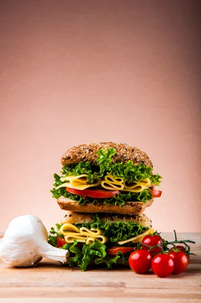 Conceito natural com alimentos saudáveis — Fotografia de Stock